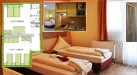 6-Bett-Appartement